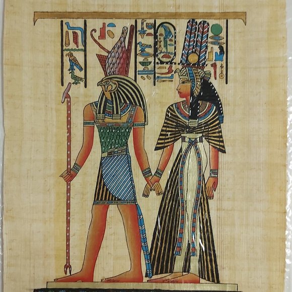 3/$55 Egyptian handmade papyrus paper hand painted